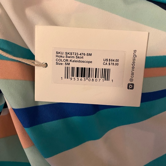 NWT- Carve Designs Hoku Swim Skirt and Dahlia Top - Picture 3 of 4